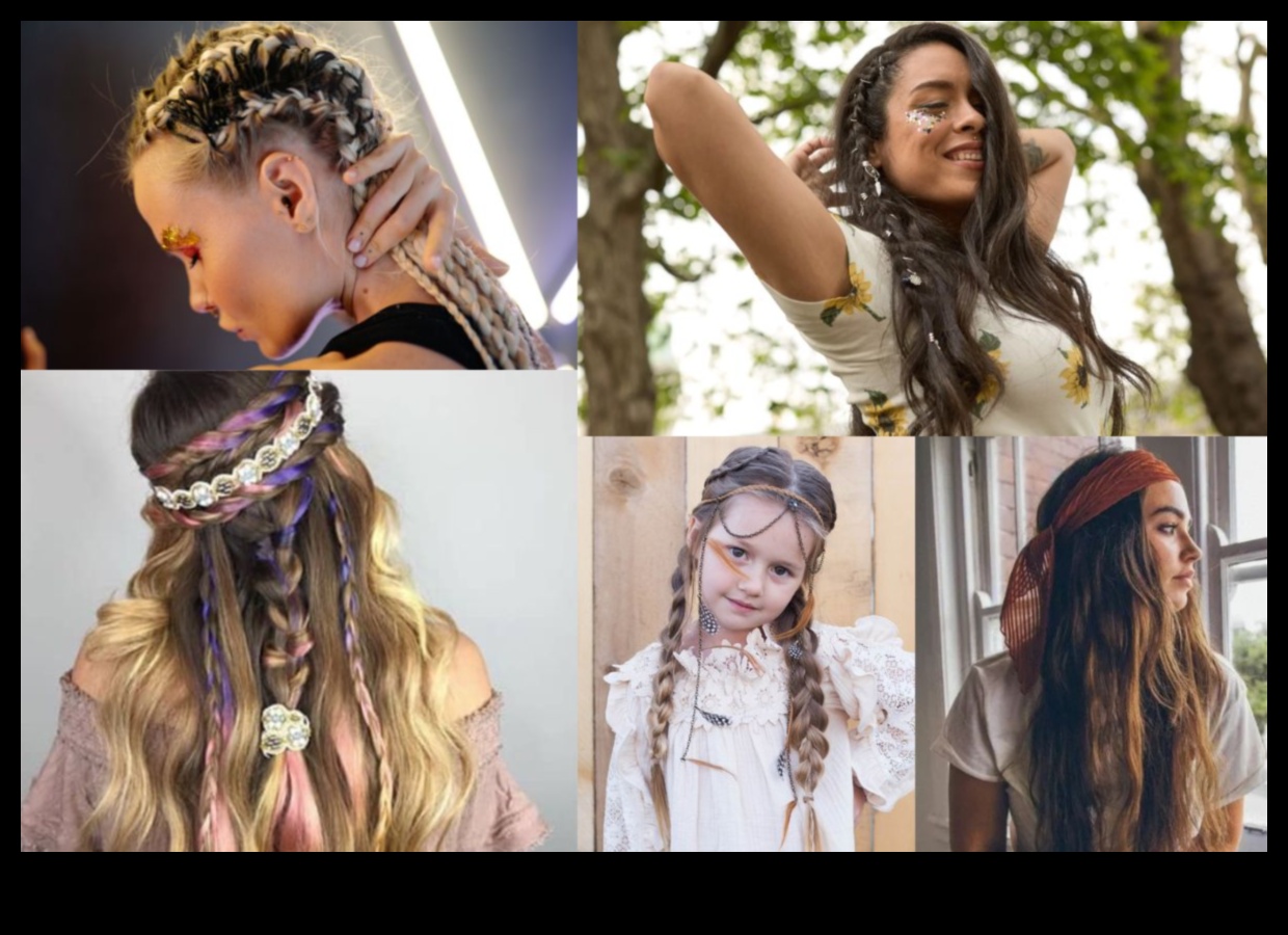 Boho Bliss: Coafuri boeme pentru petrecere, fără efort