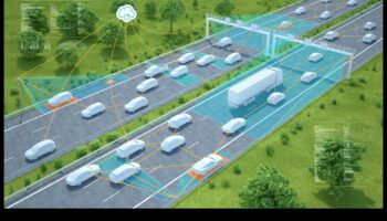 Armonii de autostradă: mișcarea sincronizată a dubelor pe șosea